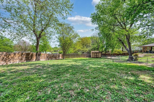 3506 Oakridge Blvd, Harker Heights, TX 76548 - fenced backyard with a storage shed