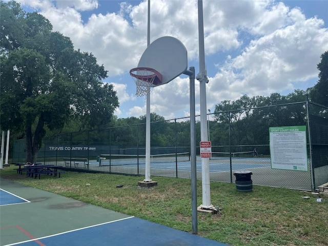 5405 Apache Creek Cv, Austin, TX 78735 - view of sport court with a tennis court and community basketball court