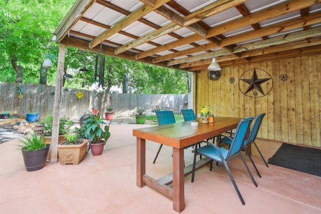 17008 Cactus Blossom Dr, Pflugerville, TX 78660 - fenced backyard featuring a patio and outdoor dining space