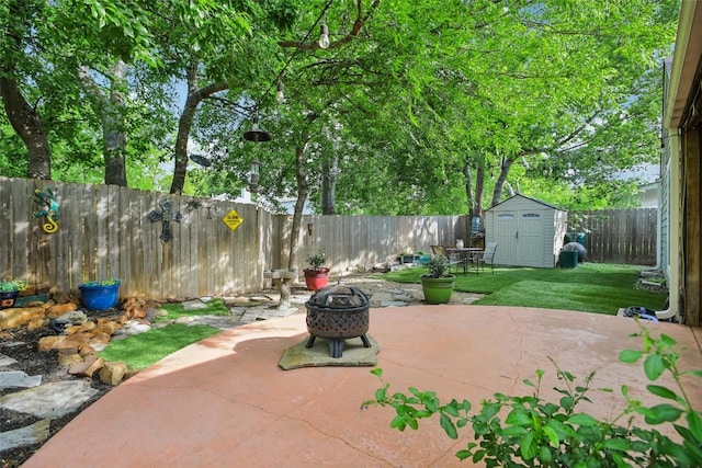 17008 Cactus Blossom Dr, Pflugerville, TX 78660 - view of patio / terrace featuring a fire pit