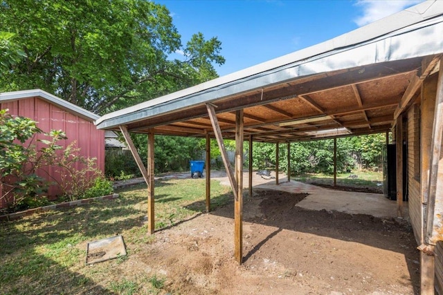 1307 Meadgreen Dr, Austin, TX 78758 - view of green lawn featuring a carport