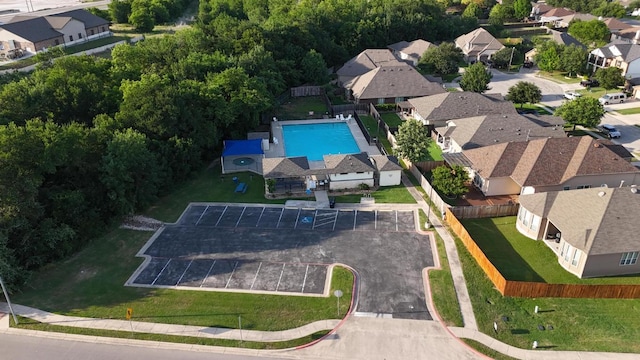 210 Yukon Cv, Hutto, TX 78634 - aerial view of residential area with a pool