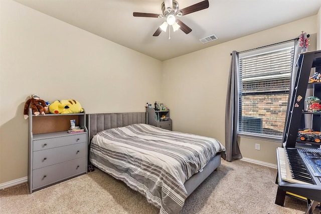 2415 Berkshire Way, Cedar Park, TX 78613 - carpeted bedroom featuring baseboards and a ceiling fan