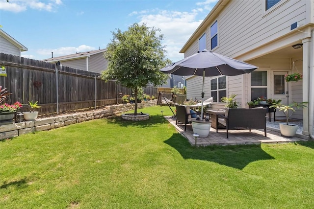10901 Rome Ave, Austin, TX 78747 - fenced backyard featuring a patio area