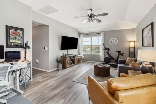 10901 Rome Ave, Austin, TX 78747 - living area featuring ceiling fan and light wood-style flooring