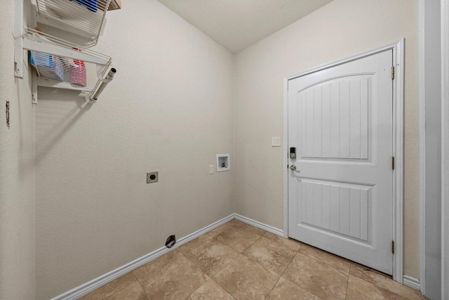 136 W Maple Dr, Granite Shoals, TX 78654 - laundry room featuring hookup for a washing machine, hookup for an electric dryer, and baseboards