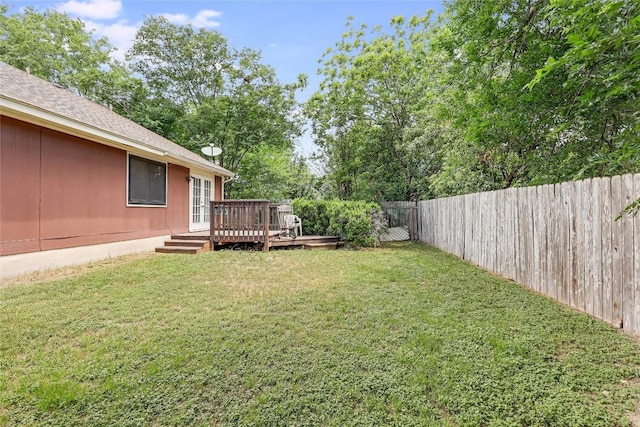 12319 Emery Oaks Rd, Austin, TX 78758 - view of yard featuring a deck