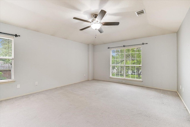 2709 Melba Pass, Cedar Park, TX 78613 - carpeted spare room featuring ceiling fan, lofted ceiling, and baseboards