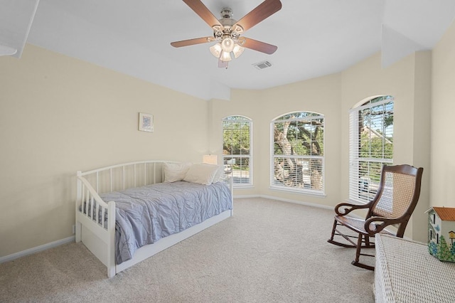 5302 Austral Loop, Austin, TX 78739 - carpeted bedroom with multiple windows and a ceiling fan