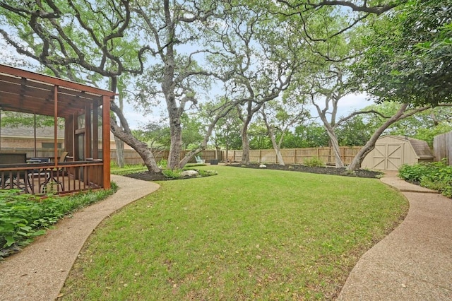 5302 Austral Loop, Austin, TX 78739 - view of yard featuring a deck