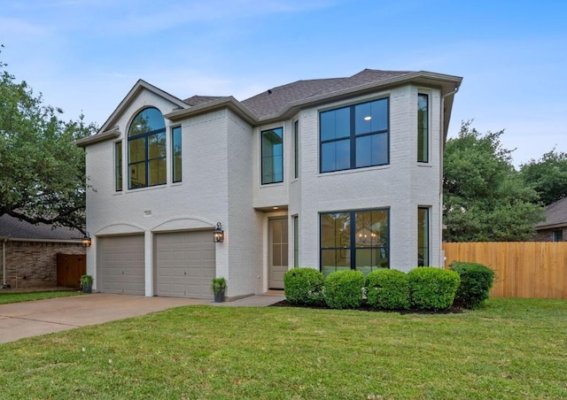 5209 Concho Creek Bnd, Austin, TX 78735 - view of front of house with a garage, driveway, and brick siding