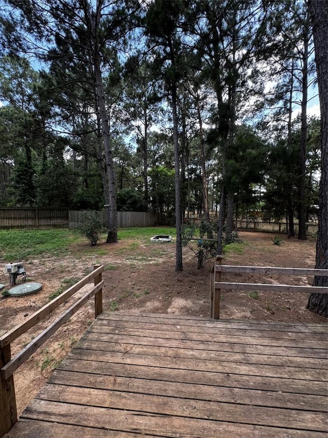 106 Shetland Ln, Bastrop, TX 78602 - view of wooden terrace