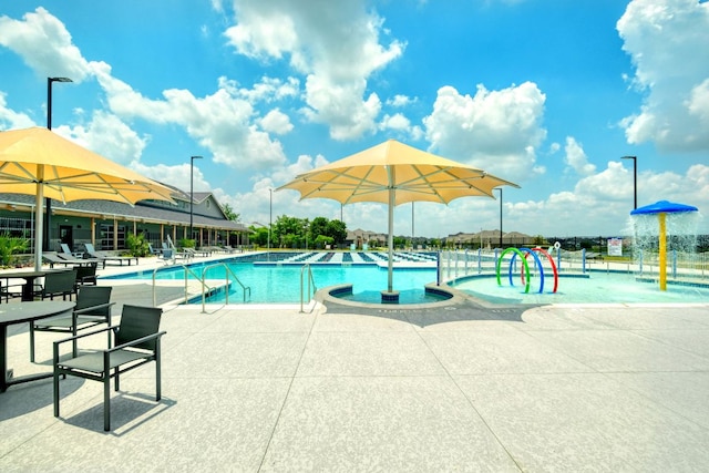 19500 Chayton Cir, Pflugerville, TX 78660 - community pool with a patio area