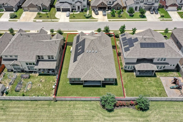 19500 Chayton Cir, Pflugerville, TX 78660 - aerial perspective of suburban area featuring property boundaries highlighted