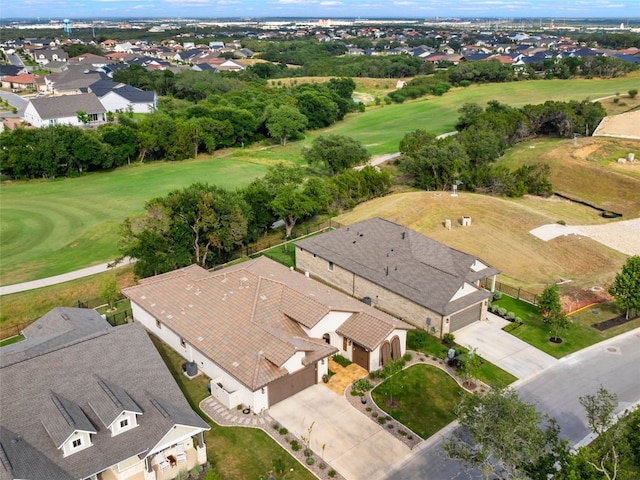121 Wild Honeysuckle Way, San Marcos, TX 78666 - aerial view of residential area featuring a golf course