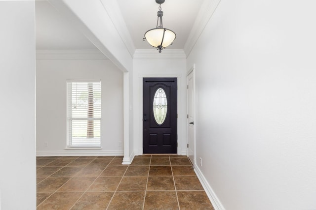 12011 Fm 1150th Rd, Luling, TX 78648 - entryway with healthy amount of natural light, ornamental molding, and baseboards