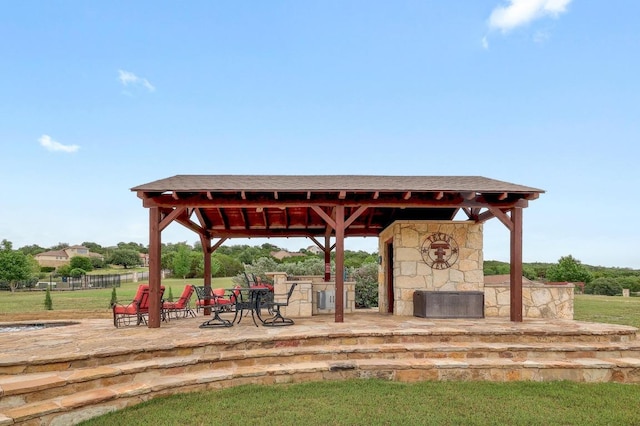 1617 High Lonesome, Leander, TX 78641 - view of property's community with a gazebo and a patio