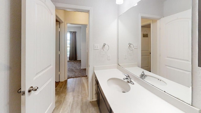 183 Beth Ann Loop, Taylor, TX 76574 - bathroom with wood finished floors and vanity