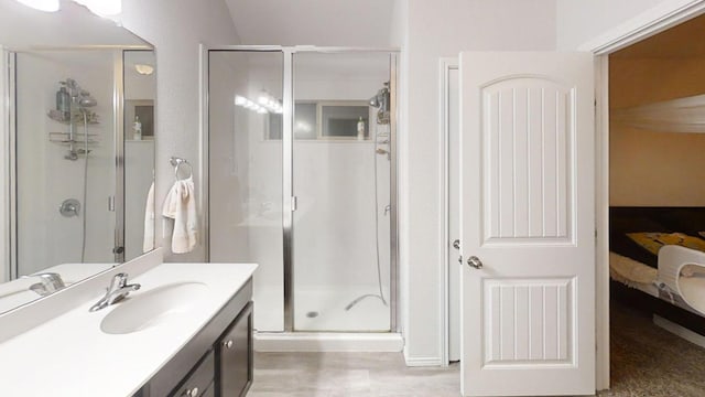 183 Beth Ann Loop, Taylor, TX 76574 - bathroom featuring a shower stall, ensuite bathroom, and vanity