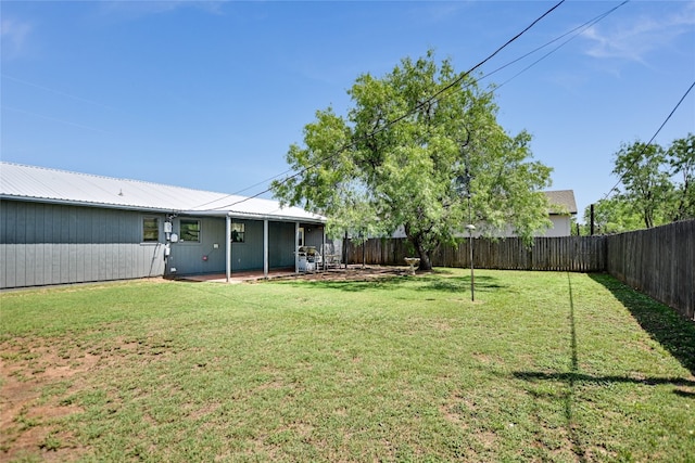 838 Pine Ln, Cottonwood Shores, TX 78657 - view of yard with a patio area