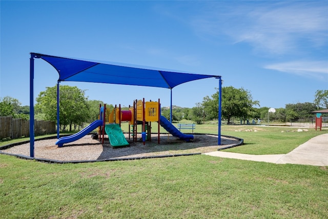 838 Pine Ln, Cottonwood Shores, TX 78657 - view of communal playground