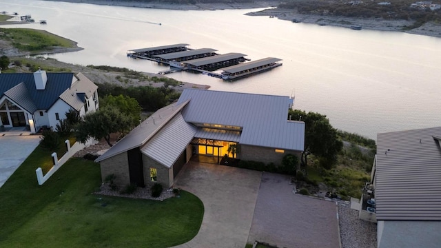 19000 Silver Maple Dr, Lago Vista, TX 78645 - view from above of property featuring a nearby body of water