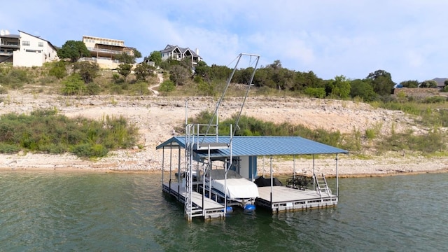 19000 Silver Maple Dr, Lago Vista, TX 78645 - dock featuring a water view