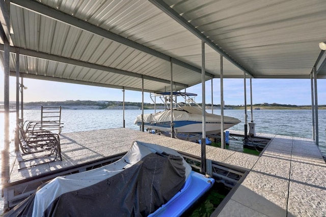 19000 Silver Maple Dr, Lago Vista, TX 78645 - dock area with boat lift and a water view