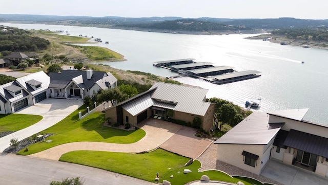 19000 Silver Maple Dr, Lago Vista, TX 78645 - view from above of property featuring a large body of water