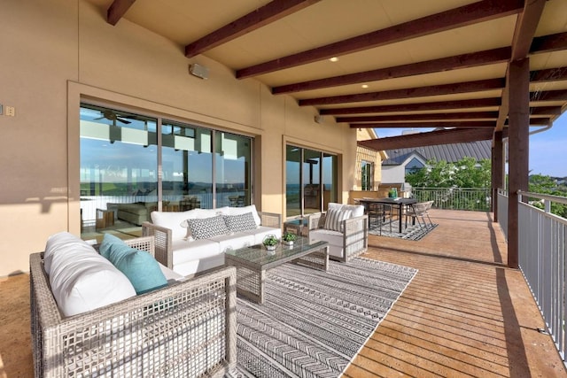 19000 Silver Maple Dr, Lago Vista, TX 78645 - view of patio with an outdoor hangout area and outdoor dining area