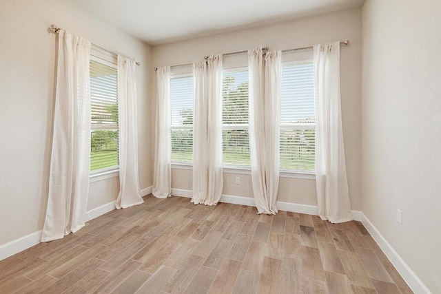 2613 Ibaza Bnd Unit 58, Leander, TX 78641 - unfurnished room with light wood finished floors, baseboards, and healthy amount of natural light