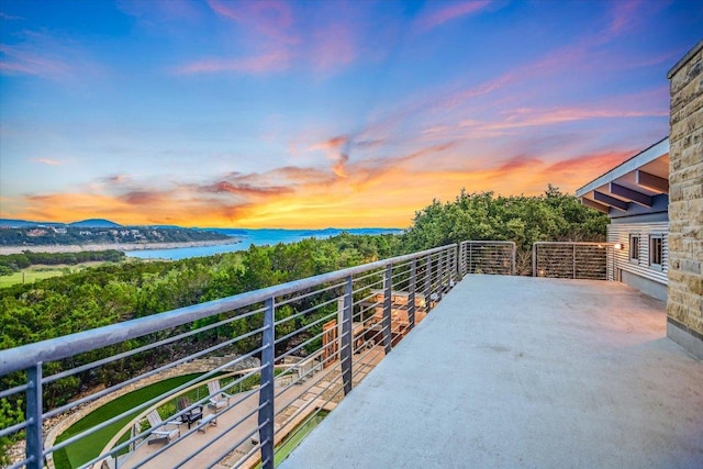 8207 Moon Rise Trl, Jonestown, TX 78645 - balcony featuring a water view