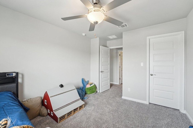 357 Cathedral Mountain Dr, Dripping Springs, TX 78620 - sitting room featuring carpet floors, a ceiling fan, and baseboards