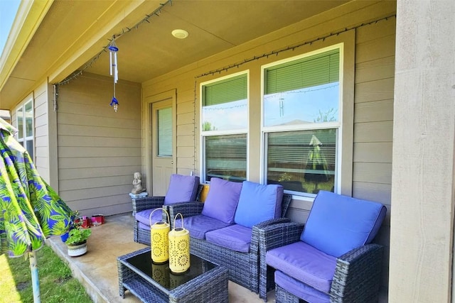 221 Tributary Way, Bastrop, TX 78602 - view of patio featuring an outdoor hangout area