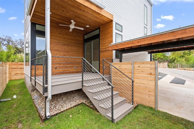900 S 2nd St Unit 21, Austin, TX 78704 - property entrance featuring ceiling fan