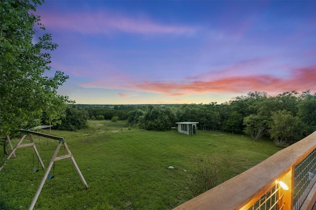 250 Porter Ln, Leander, TX 78641 - yard at dusk with a yard