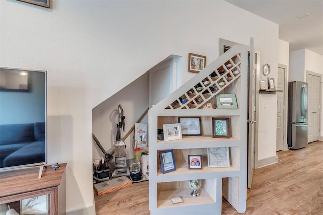 12160 Abbey Glen Ln, Austin, TX 78753 - staircase with wood finished floors