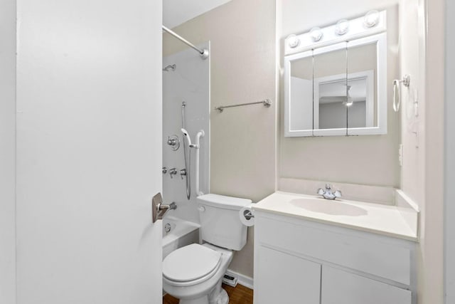3103 Steck Ave, Austin, TX 78757 - full bathroom featuring toilet, vanity, and shower / washtub combination