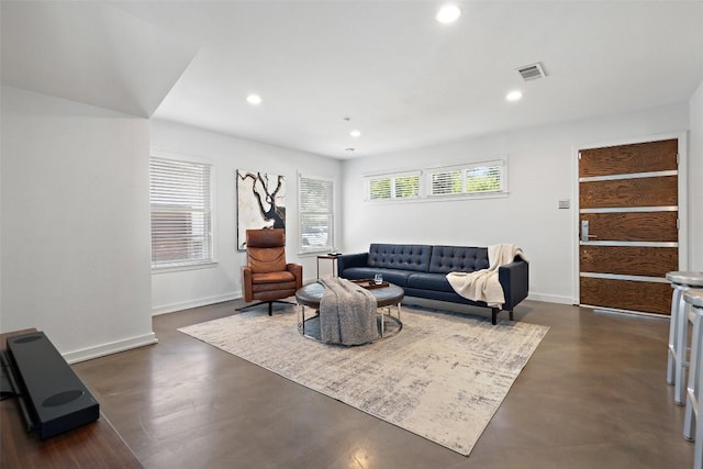 7517 Saint Louis St, Austin, TX 78757 - living area with recessed lighting and baseboards