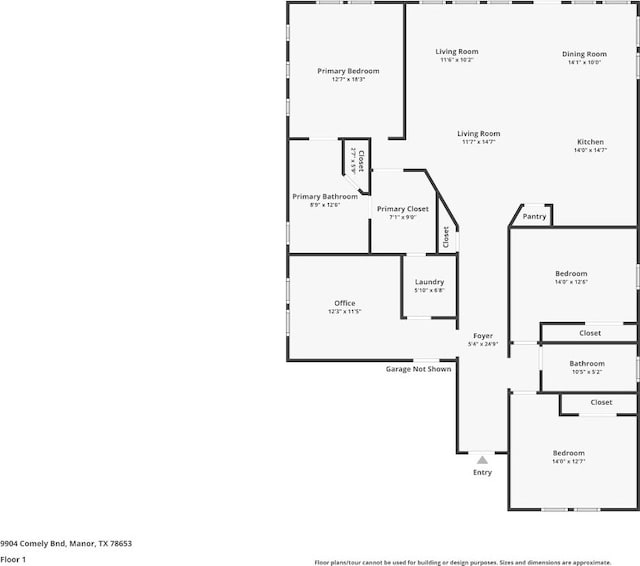 9904 Comely Bnd, Manor, TX 78653 - view of home floor plan