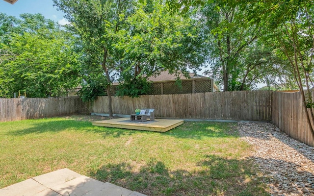 480 Middle Crk, Buda, TX 78610 - view of yard with a wooden deck