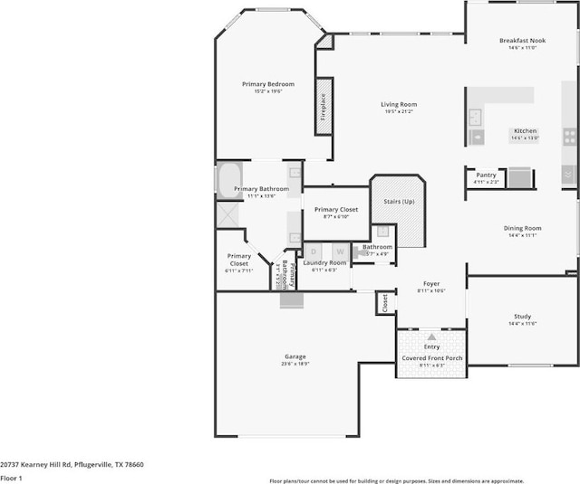 20737 Kearney Hill Rd, Pflugerville, TX 78660 - view of property floor plan
