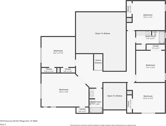 20737 Kearney Hill Rd, Pflugerville, TX 78660 - view of home floor plan