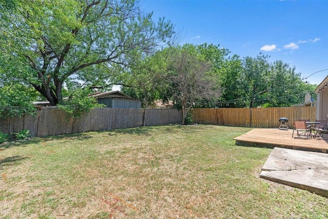 1514 Turtle Creek Blvd, Austin, TX 78745 - view of yard with a deck