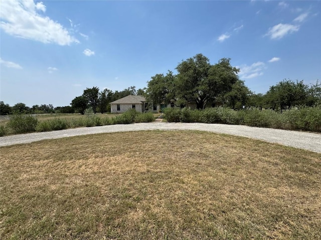 4006 Spanish Oak Ln, Dripping Springs, TX 78620 - view of green lawn with curved driveway