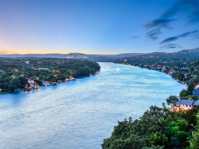 3504 Mount Bonnell Rd, Austin, TX 78731 - water view featuring a mountainous background