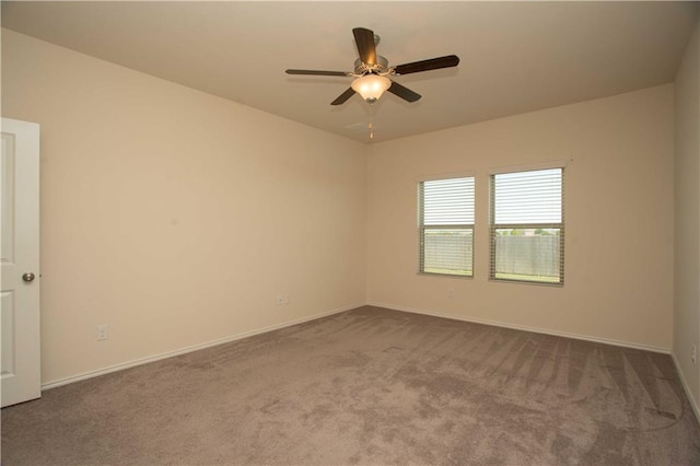 1036 Hillrose Dr, Leander, TX 78641 - carpeted spare room with a ceiling fan and baseboards