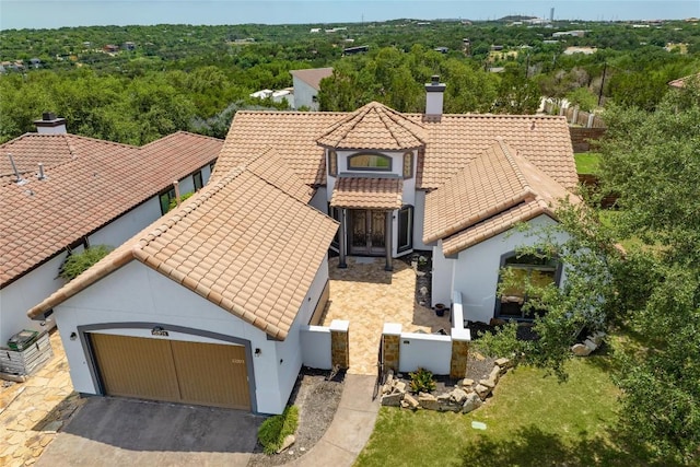 15203 Lariat Trl, Austin, TX 78734 - view from above of property with a forest