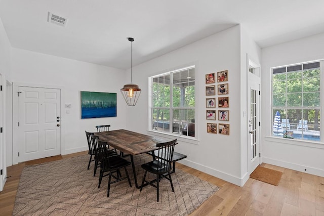 140 Vincas Shadow Ct, Driftwood, TX 78619 - dining room with light wood-style flooring and baseboards
