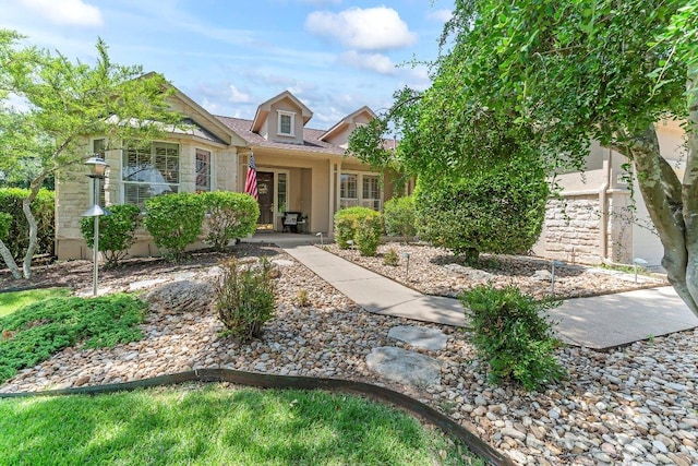 103 Winecup Way, Georgetown, TX 78633 - view of front of home featuring stone siding and stucco siding